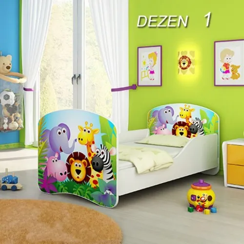 Dečiji Krevet Drveni 180x80 cm i Gratis Dušek 45 Dezena