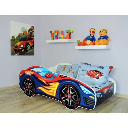 Dečiji krevet Racing Car – Red Blue 140x70cm