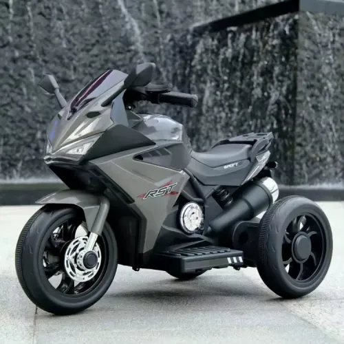 Dečiji Motor na akumulator na 3 točka 6V sivi