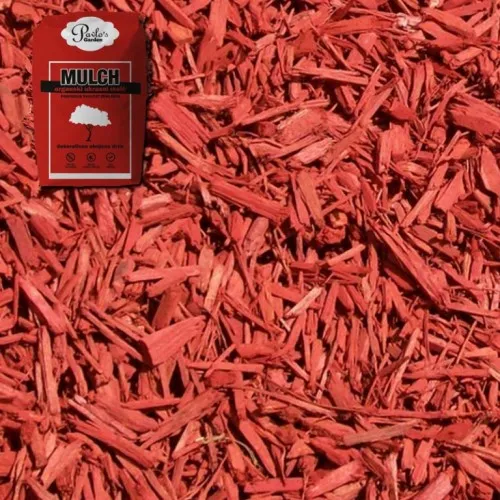 Dekorativna kora drveta za dvorište i saksije Malč crvena