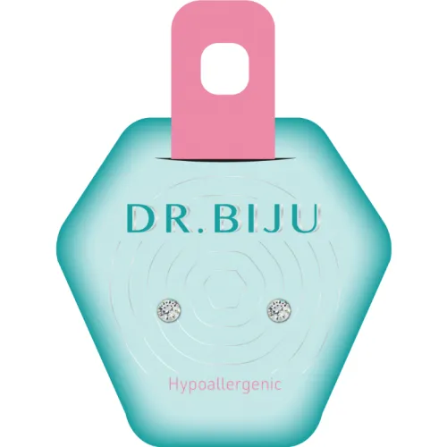 DR.BIJU minđuše 3.3mm providne krug