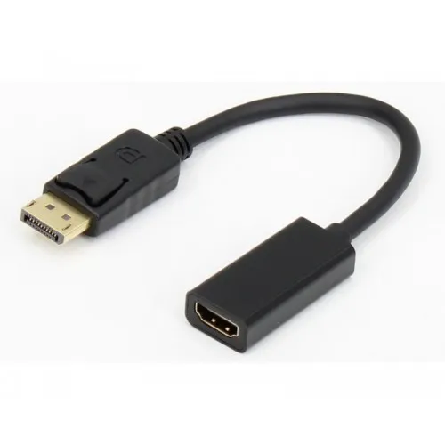 E-GREEN Adapter DisplayPort 1.4(M)  HDMI 2.0(F) kabl 20cm crni