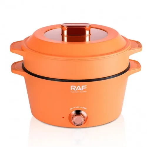 Električni lonac krčko narandžasti 1300W 7L+5L RAF R.5403O