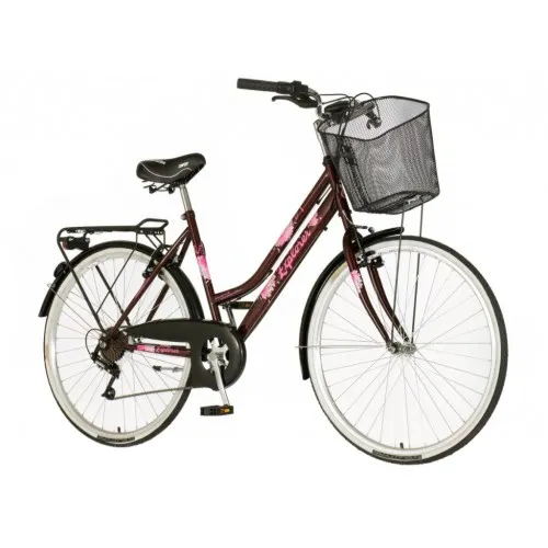 Explorer elite lady bicikla bordo roza