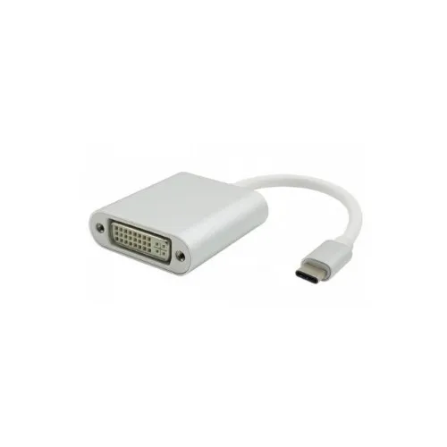 FAST ASIA Adapter  konvertor USB 3.1 tip C (M) - DVI (F) srebrni