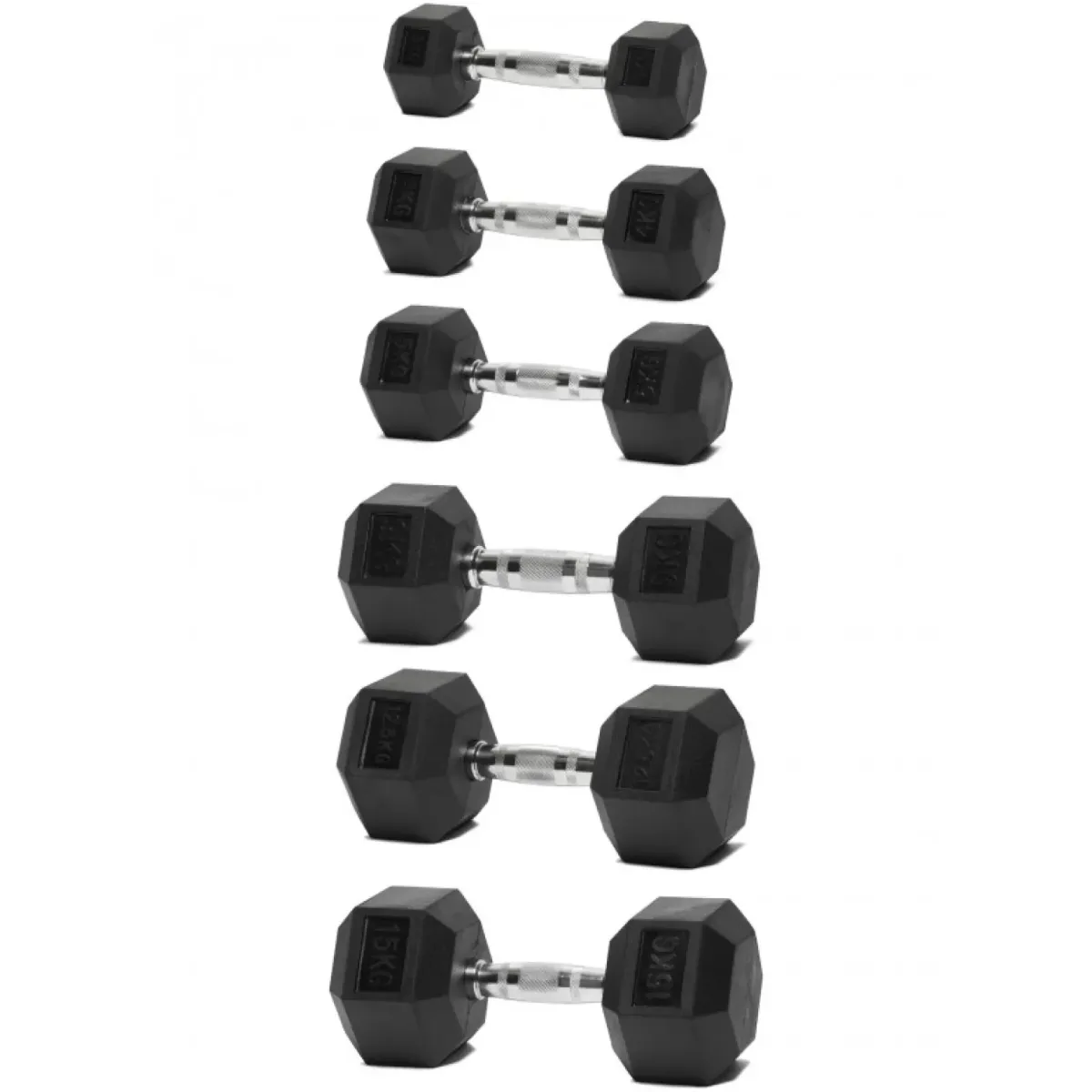 Gumeni tegovi HEX Pro - 40 kg