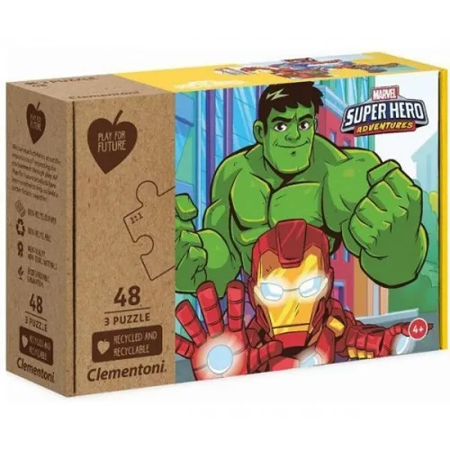 Igracka clementoni puzzle 3 x 48 marvel superheroj  4+