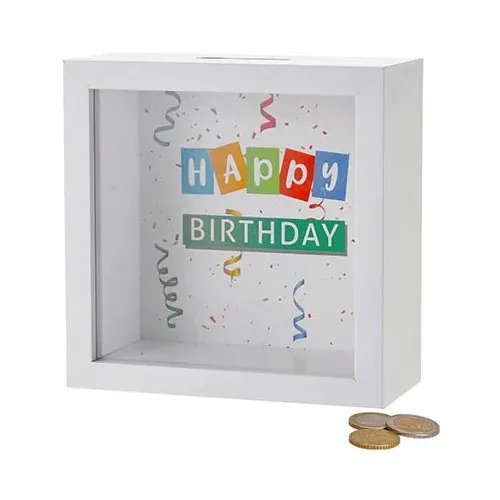 Kasica happy birthday 15x15cm 3