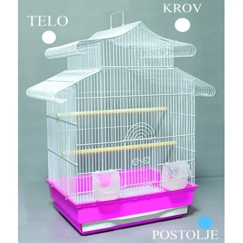 Kavez za ptice W811 bela i plava