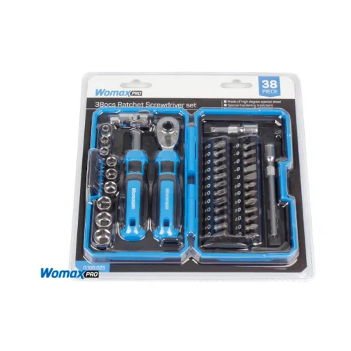 Ključ nasadni sa pinovima i račnom set 38kom Womax