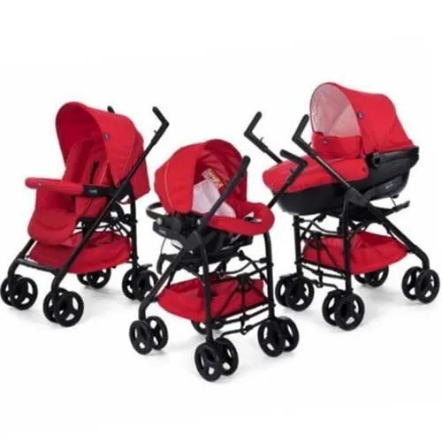 Kolica trio sistem (auto sedište+nosiljka+kolica) Chicco Sprint red passion