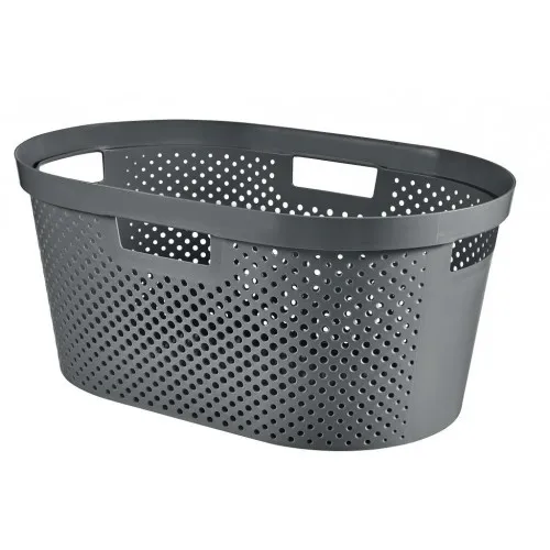 Korpa za veš Curver Infinity 40l tamno siva