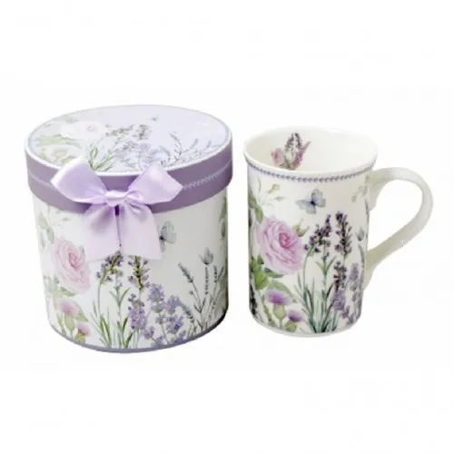 Lea keramička šolja ljubičasta Flower