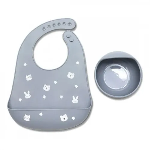 Lorelli set za hranjenje (2 kom) natural grey 10230710003