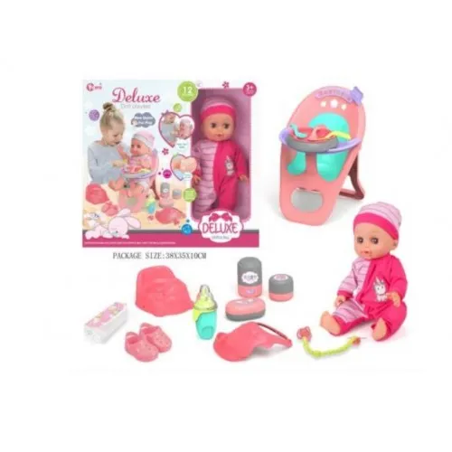 Lutka Beba sa  stolicom za hranjenje 016061