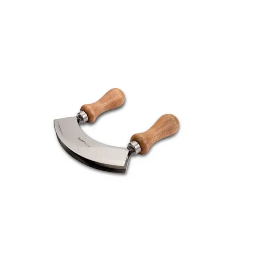 Nož sa duplim sečivom za  začinsko bilje 13.5cm Nava