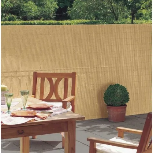 Ograda od veštačkog bambusa dimenzije 2m x 3m Bež
