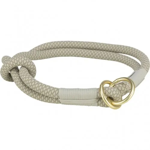 Ogrlica soft rope S sivo/srebrna