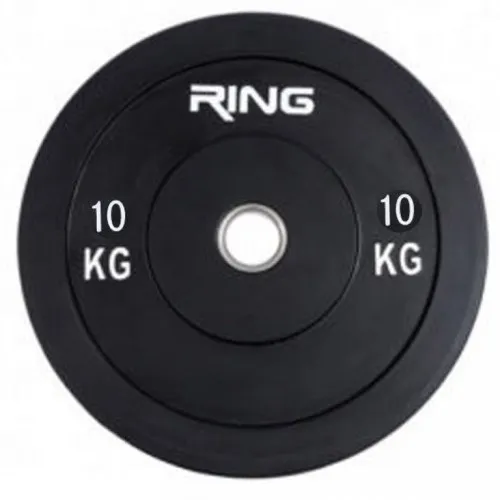 Olimpijski tegovi bumper-crni 1x10kg RX PL37-10