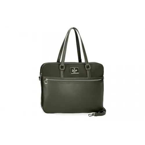 PEPE JEANS Torba za laptop tamno zelena