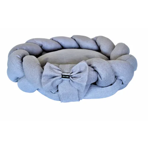 Pet Line krevet pletenica siva  XS