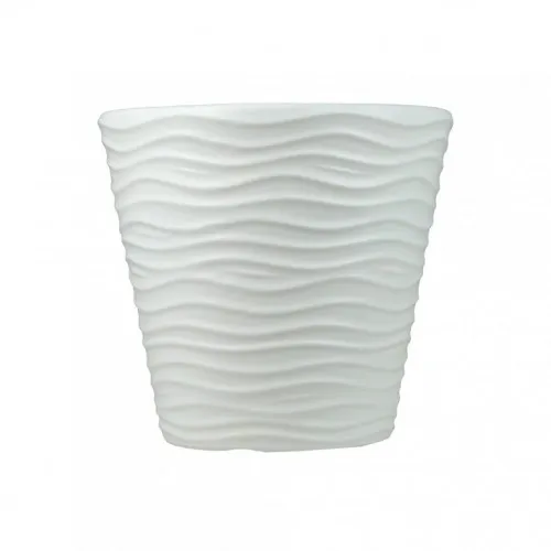 Plastična saksija WAVE BELA 29X28cm