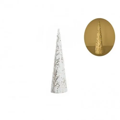 Plush cone jelka plišana bela 60cm