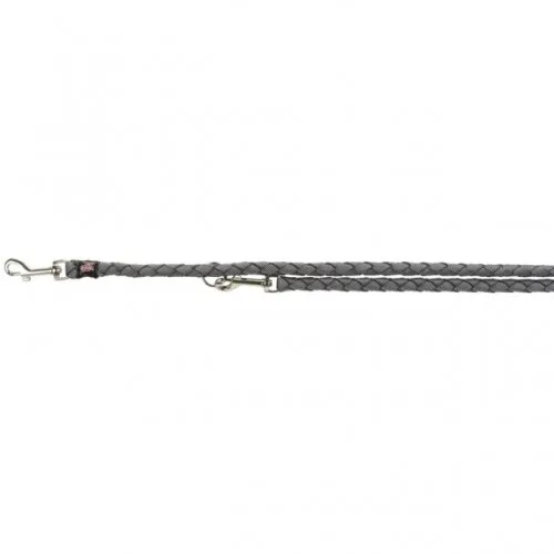 Povodac Cavo podesivi S-M 2m 12mm sivi