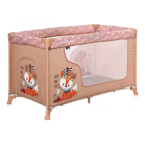 Prenosivi Krevet Lorelli Moonlight 1 Nivo - Beige Foxy