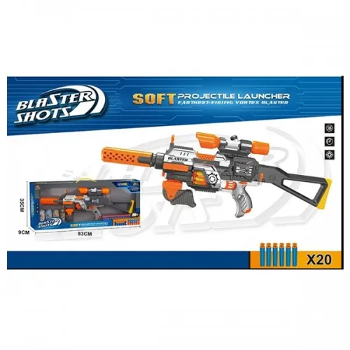 Puška sa sunđerastim mecima Blaster Shots 687218