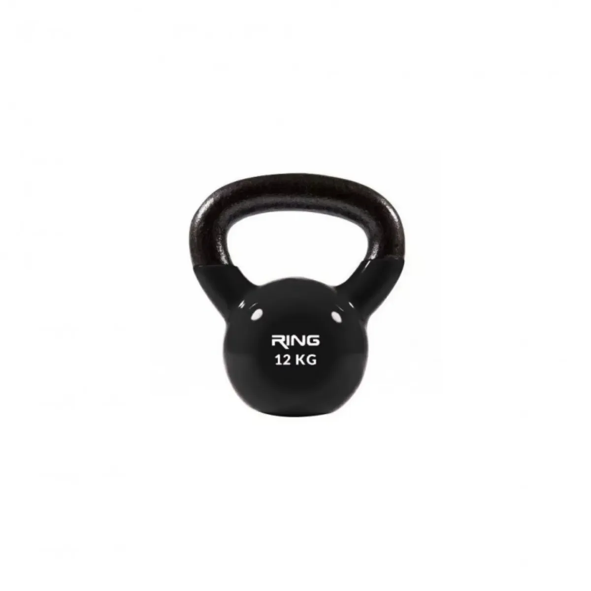 RING Kettlebell 12kg metal+vinyl RX DB2174-12 black