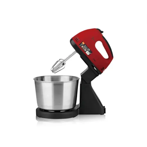 Ručni mikser sa posudom crvena/inox 270w 2l RAF R.6637R