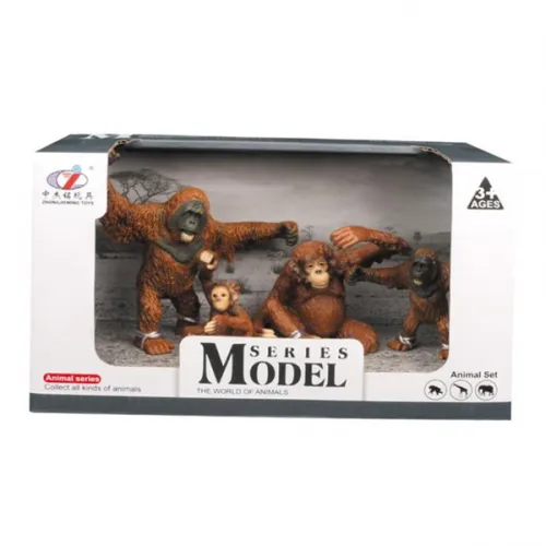 Set divlje životinje Orangutani sa mladuncima 723176