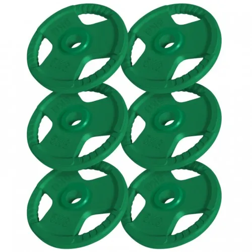 Set gumiranih olimpijskih tegova 6 x 5 kg