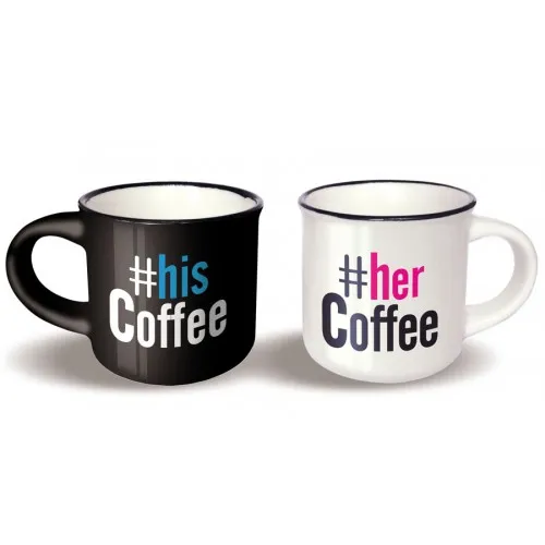 Set minimug šoljica par  his and her