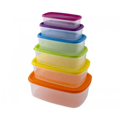 Set plastičnih posuda 6kom RAINBOW LAMART LT6030
