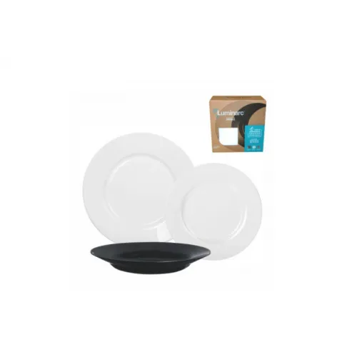 Set tanjira Lu plumy crno-beli