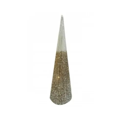 Shiny cone Novogodišnja svetlucava jelka 60cm zlatna