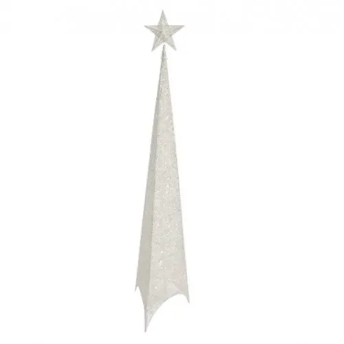 Shiny svetlucava jelka 150cm bela