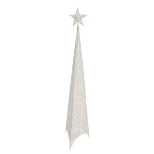 Shiny svetlucava jelka bela 120 cm