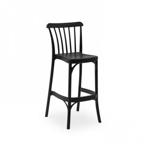 Stolica Gozo Barska 75cm Crna