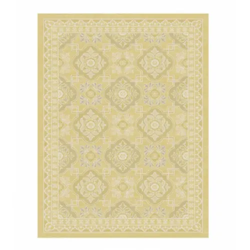 Tepih outdoor slonova kost/srebrno/zlatni 60x110cm