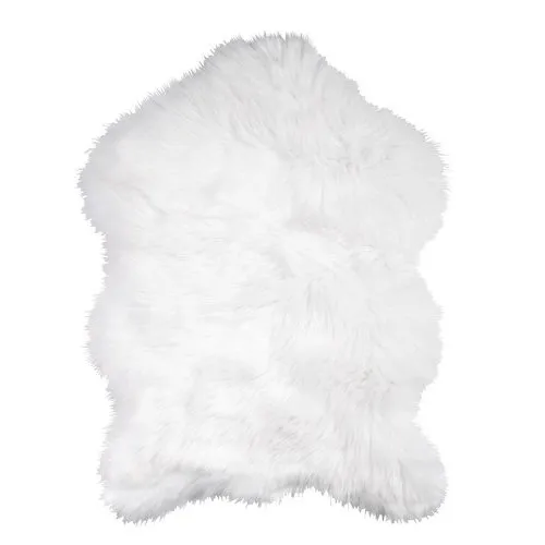 Tepih veštačka jagnjeća koža White