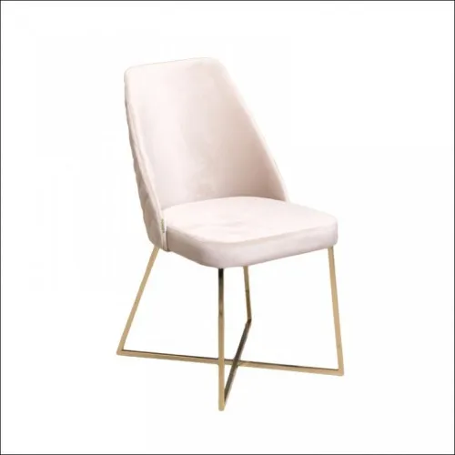 Trpezarijska stolica VIP Krem/Gold noge 775-094