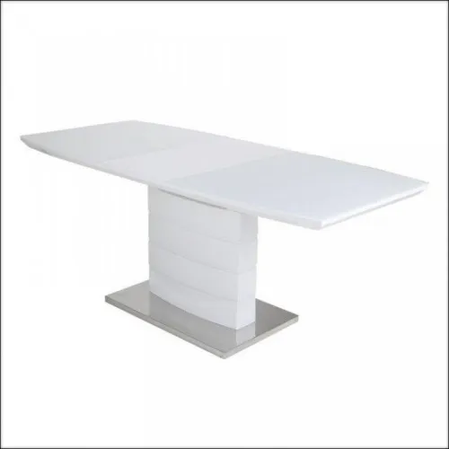 Trpezarijski sto DT122 MDF Beli visoki sjaj 770-970