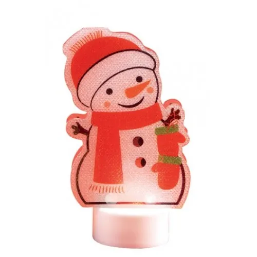 Ukrasna sveća Sneško LED 10cm  CDM3/16