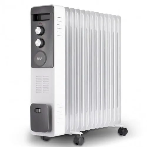 Uljni radijator sa ventilatorom 13 rebara beli 2900W RAF R.1338W