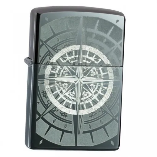 Upaljač Zippo Black Ice Compass
