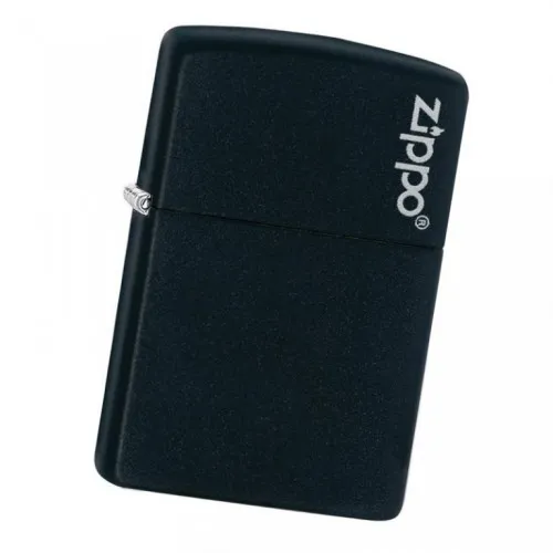 Upaljač Zippo Black Matte with Zippo Logo