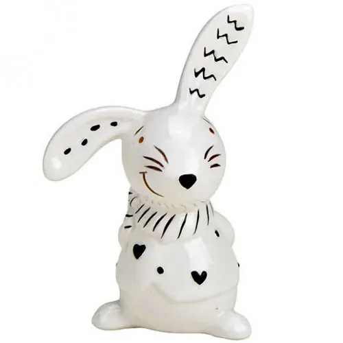Uskršnja figura zeka sa srcima 6x10x4cm